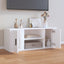 tv-bord 100x35x40 cm konstrueret træ hvid