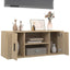 tv-bord 100x35x40 cm konstrueret træ sonoma-eg