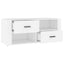 tv-bord 100x35x40 cm konstrueret træ hvid
