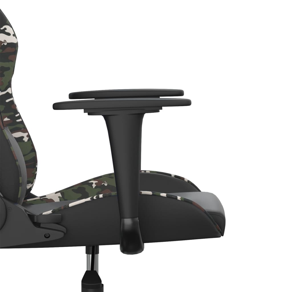 gamingstol kunstlæder sort og camouflage