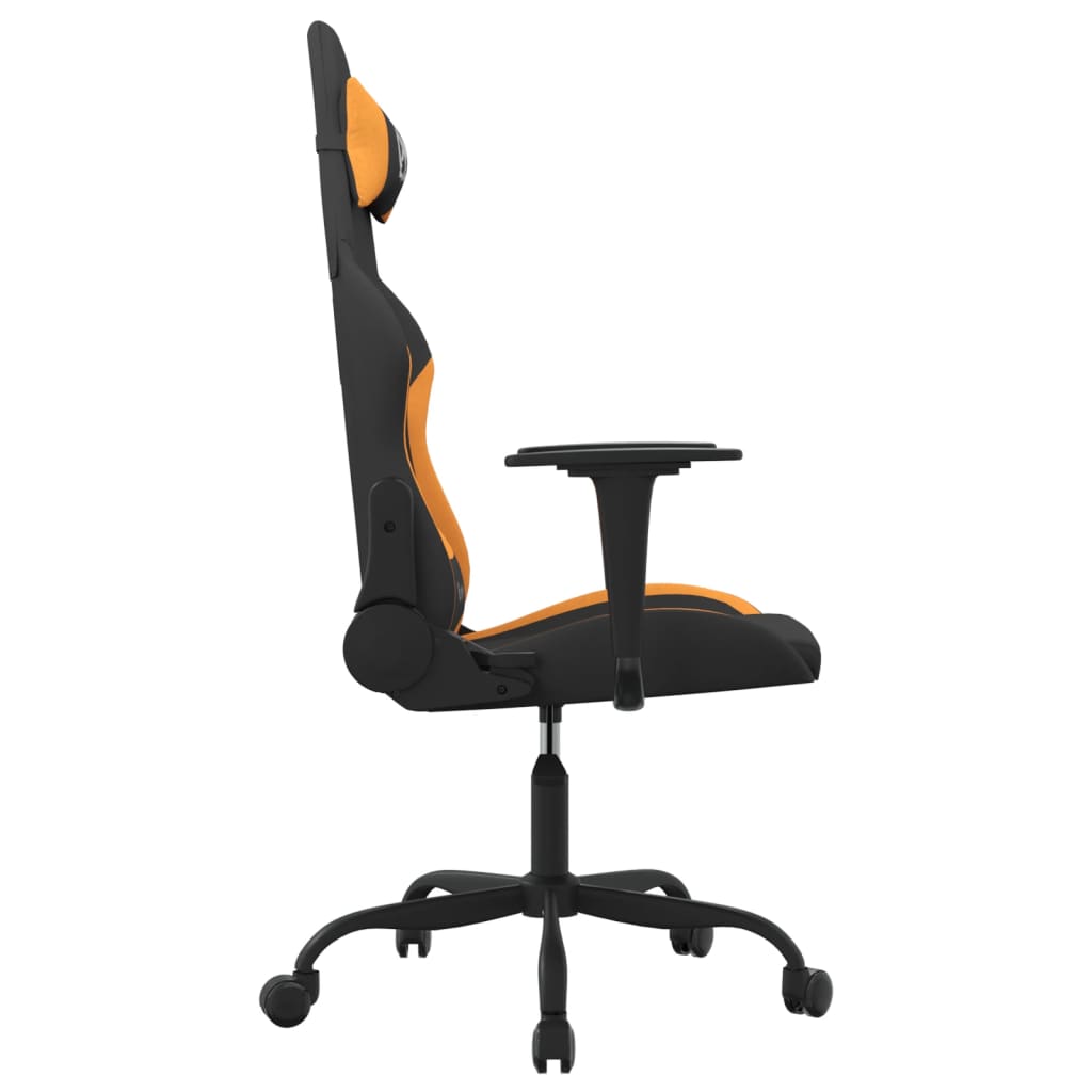 gamingstol stof sort og orange