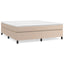 Boxspring sengeramme 180x200 cm kunstlæder cappuccinofarvet