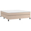 Boxspring sengeramme 180x200 cm kunstlæder cappuccinofarvet