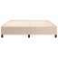Boxspring sengeramme 180x200 cm kunstlæder cappuccinofarvet