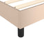 Boxspring sengeramme 180x200 cm kunstlæder cappuccinofarvet