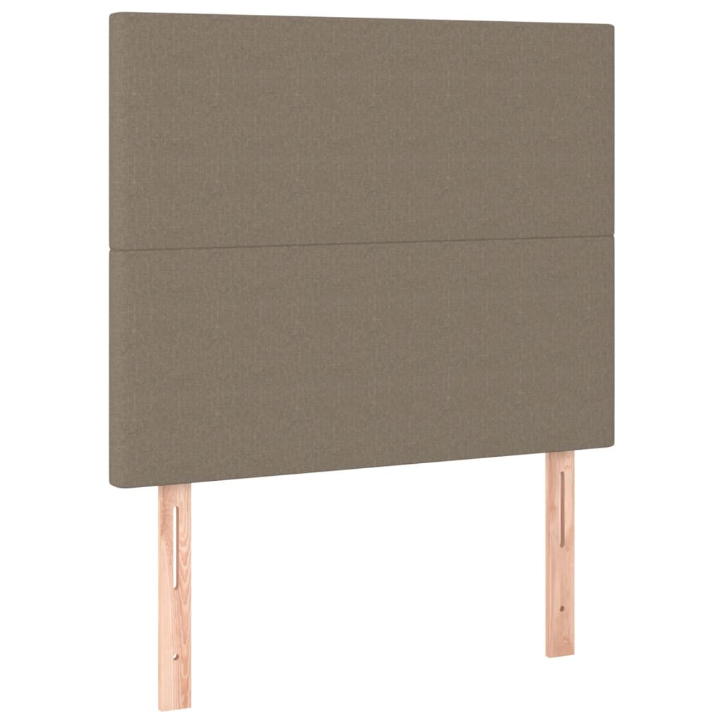 sengegavl taupe 80x5x118/128 cm stof