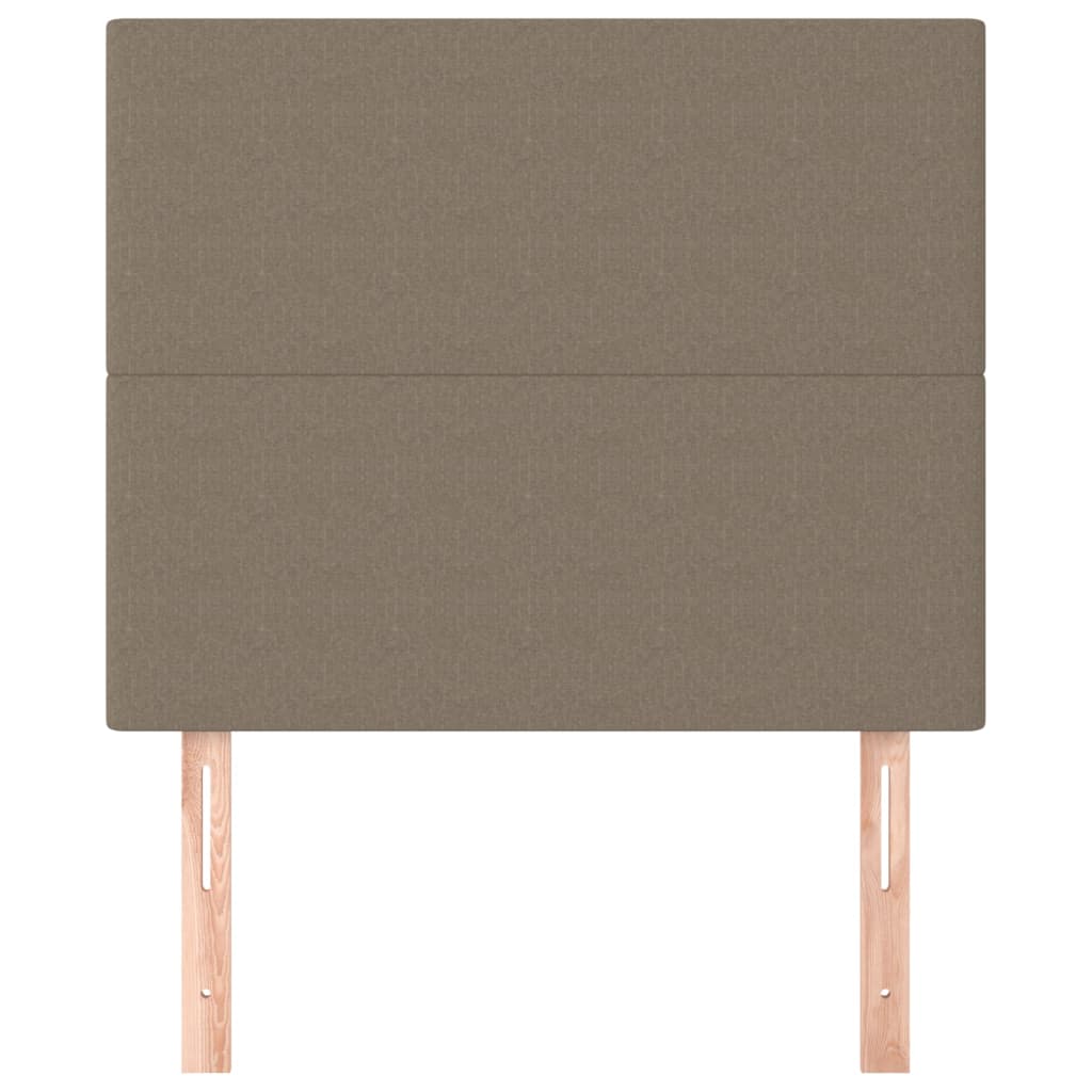 sengegavl taupe 80x5x118/128 cm stof