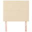 sengegavl cremefarvet 100x5x118/128 cm stof