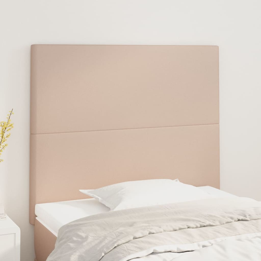 sengegavl Cappuccino 90x5x118/128 cm kunstlæder