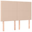 sengegavl Cappuccino 144x5x118/128 cm kunstlæder