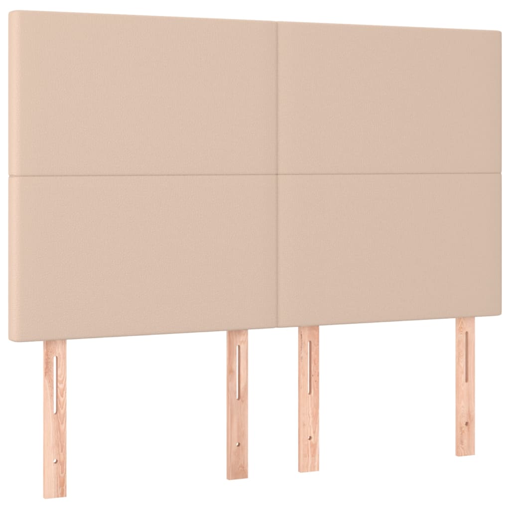 sengegavl Cappuccino 144x5x118/128 cm kunstlæder