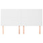 sengegavl hvid 160x5x118/128 cm kunstlæder
