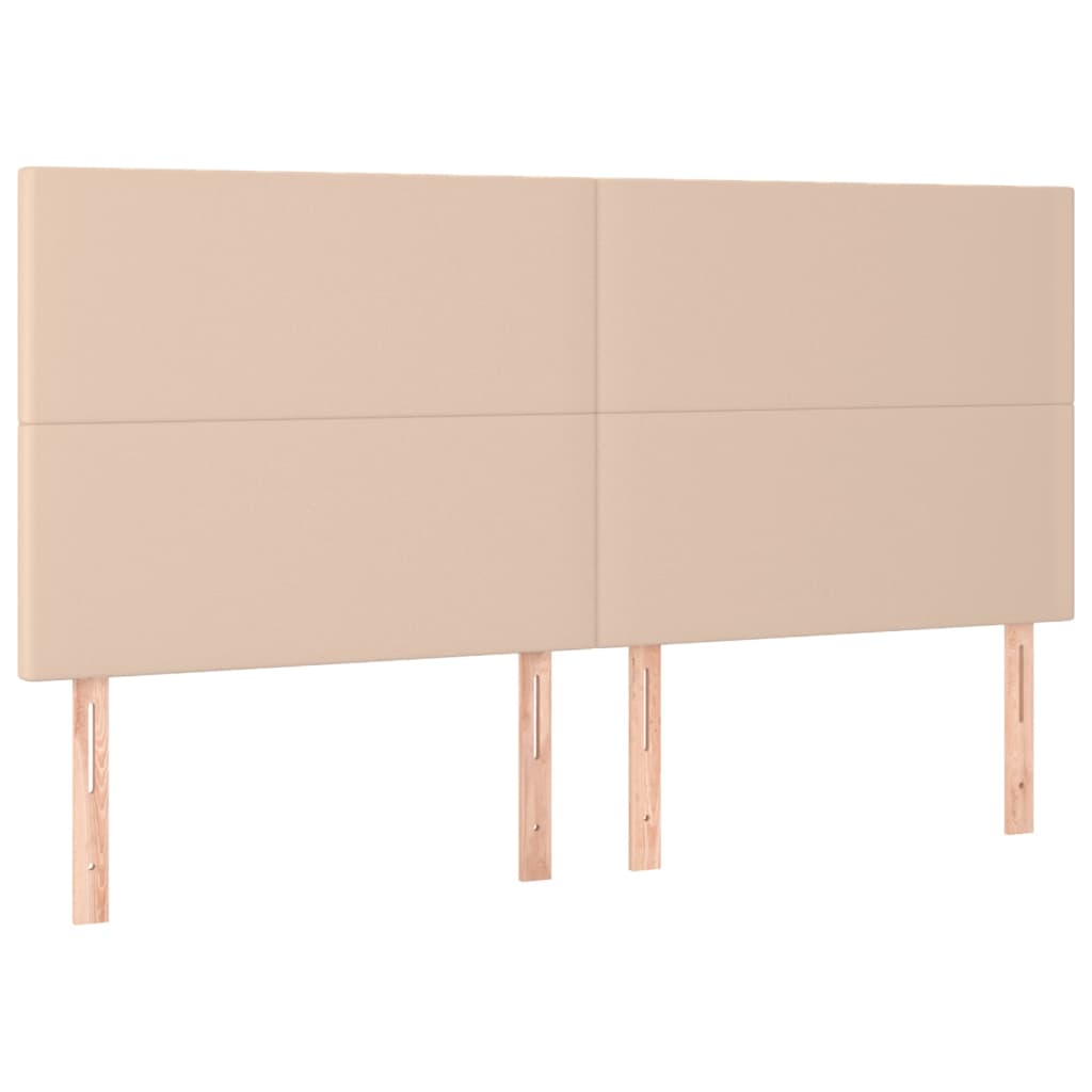 sengegavl Cappuccino 180x5x118/128 cm kunstlæder