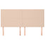 sengegavl Cappuccino 180x5x118/128 cm kunstlæder