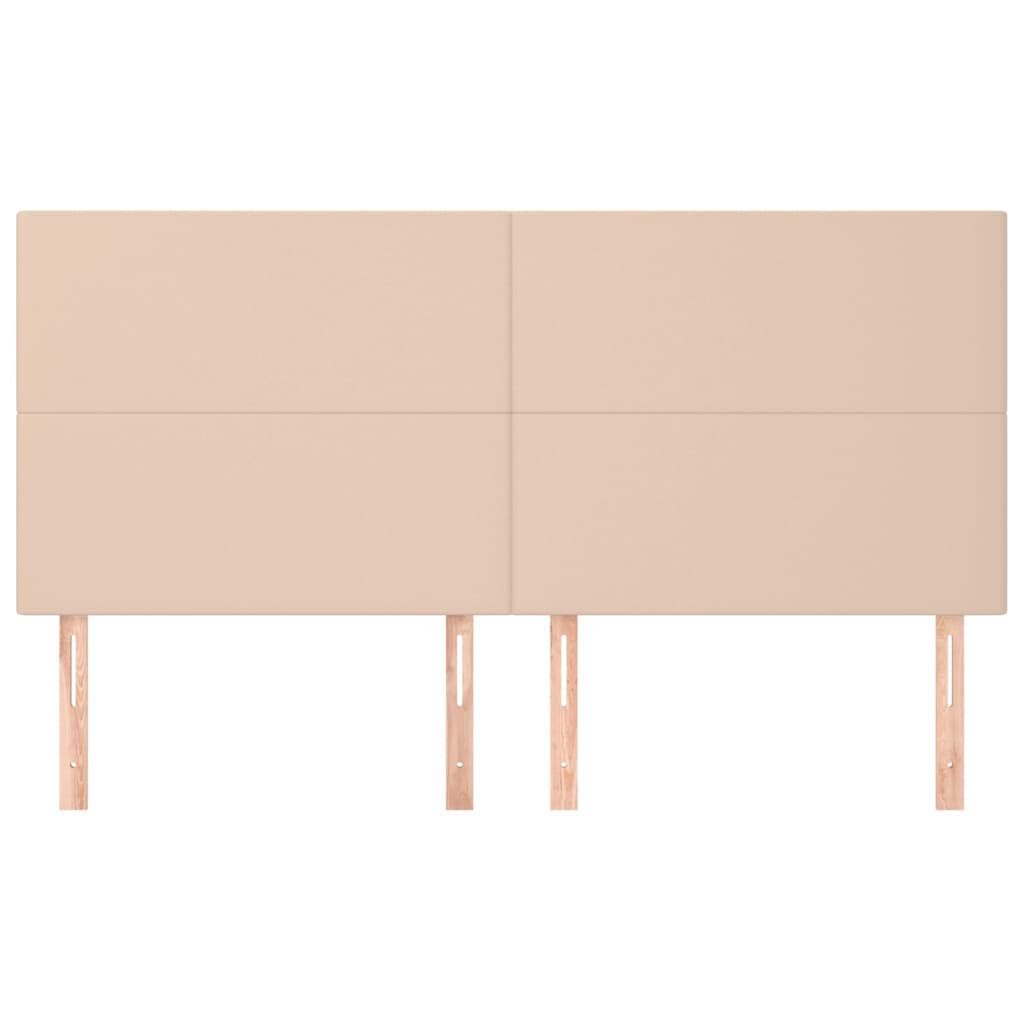 sengegavl Cappuccino 180x5x118/128 cm kunstlæder