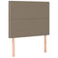 sengegavl Taupe 90x5x118/128 cm Stof