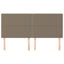 sengegavl taupe 180x5x118/128 cm stof