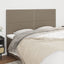 sengegavl taupe 180x5x118/128 cm stof