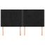sengegavl sort 180x5x118/128 cm fløjl