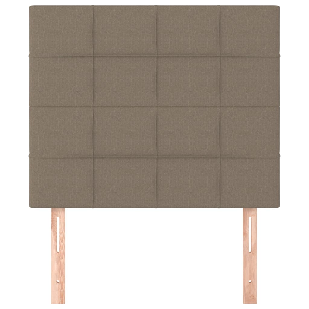 sengegavl Taupe 90x5x118/128 cm Stof