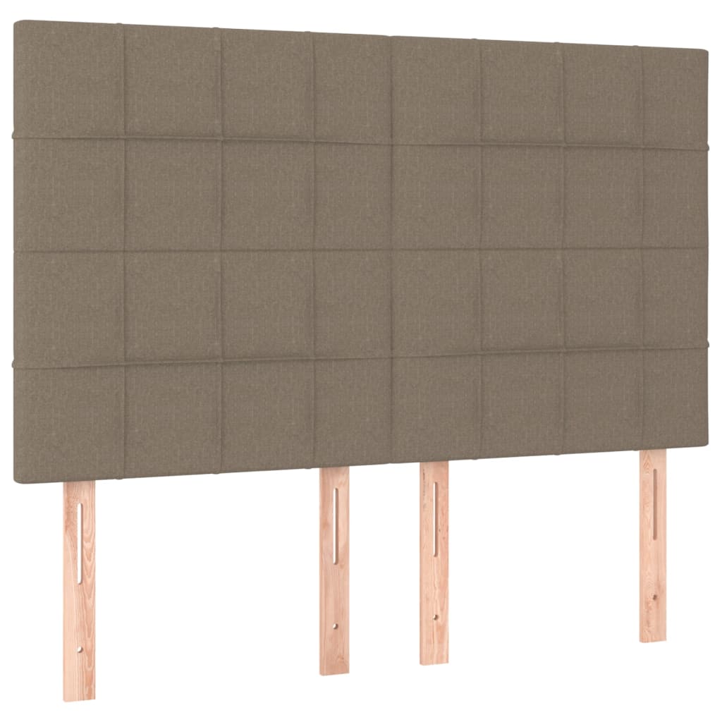 sengegavl taupe 144x5x118/128 cm stof
