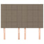 sengegavl taupe 144x5x118/128 cm stof