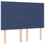 sengegavl blå 144x5x118/128 cm stof