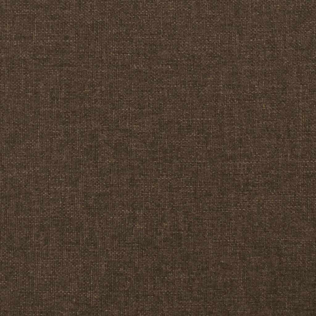 sengegavl mørkebrun 180x5x118/128 cm stof