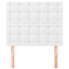 sengegavl hvid 100x5x118/128 cm kunstlæder