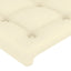 sengegavl creme 100x5x118/128 cm kunstlæder