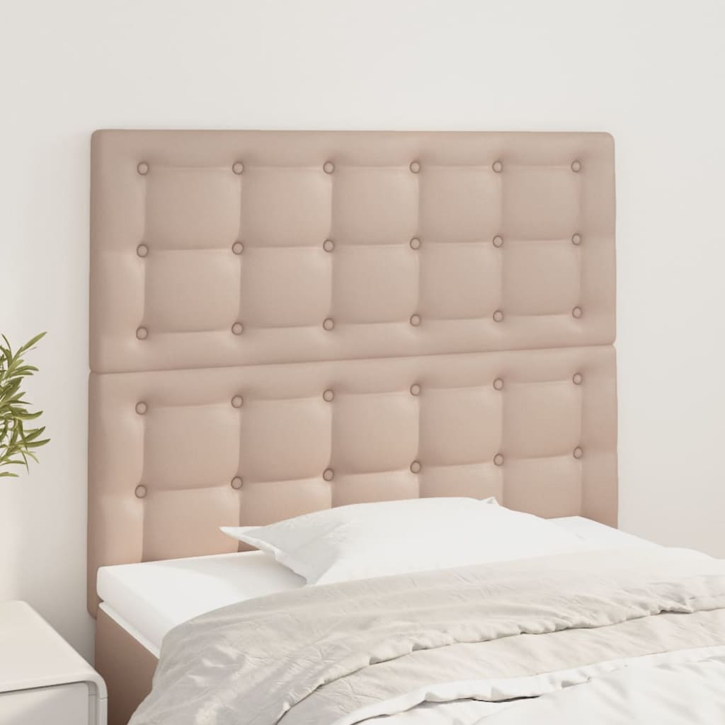 sengegavl Cappuccino 100x5x118/128 cm kunstlæder