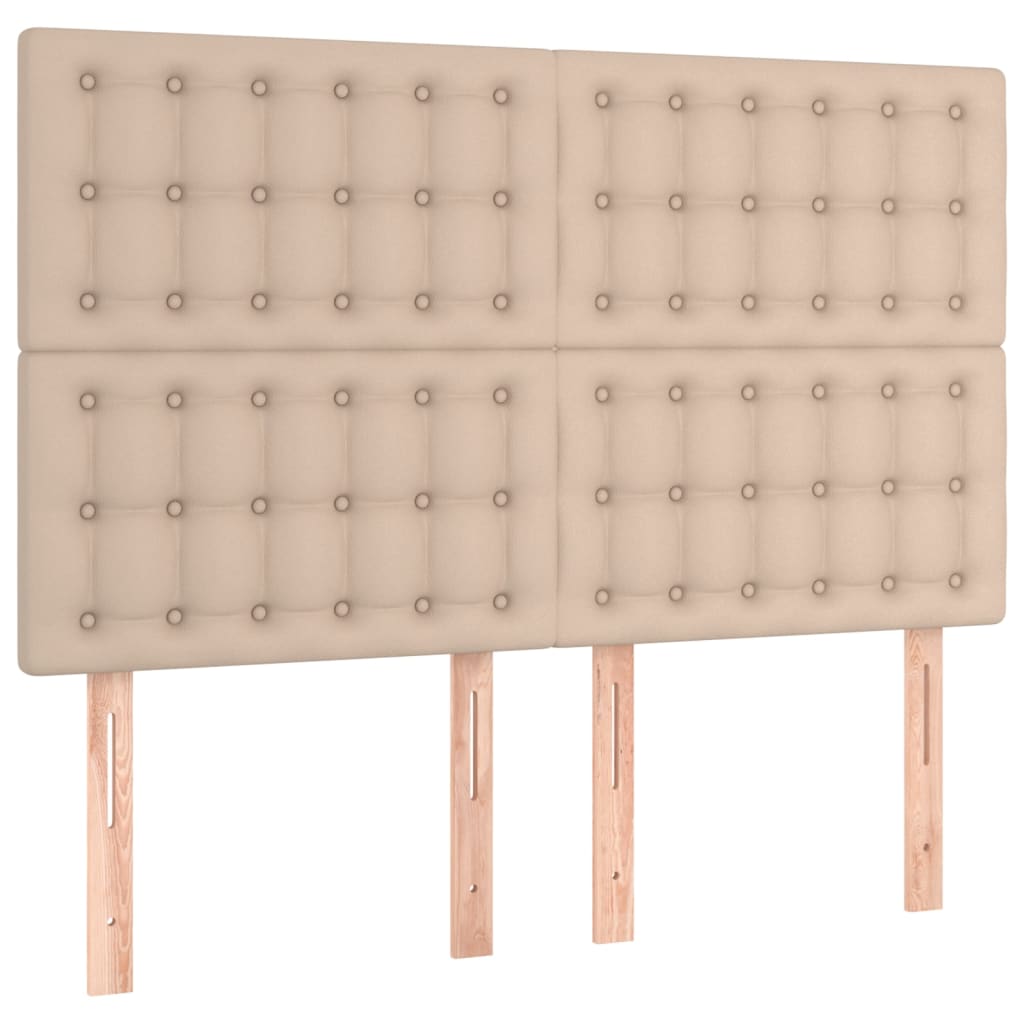 sengegavl Cappuccino 144x5x118/128 cm kunstlæder