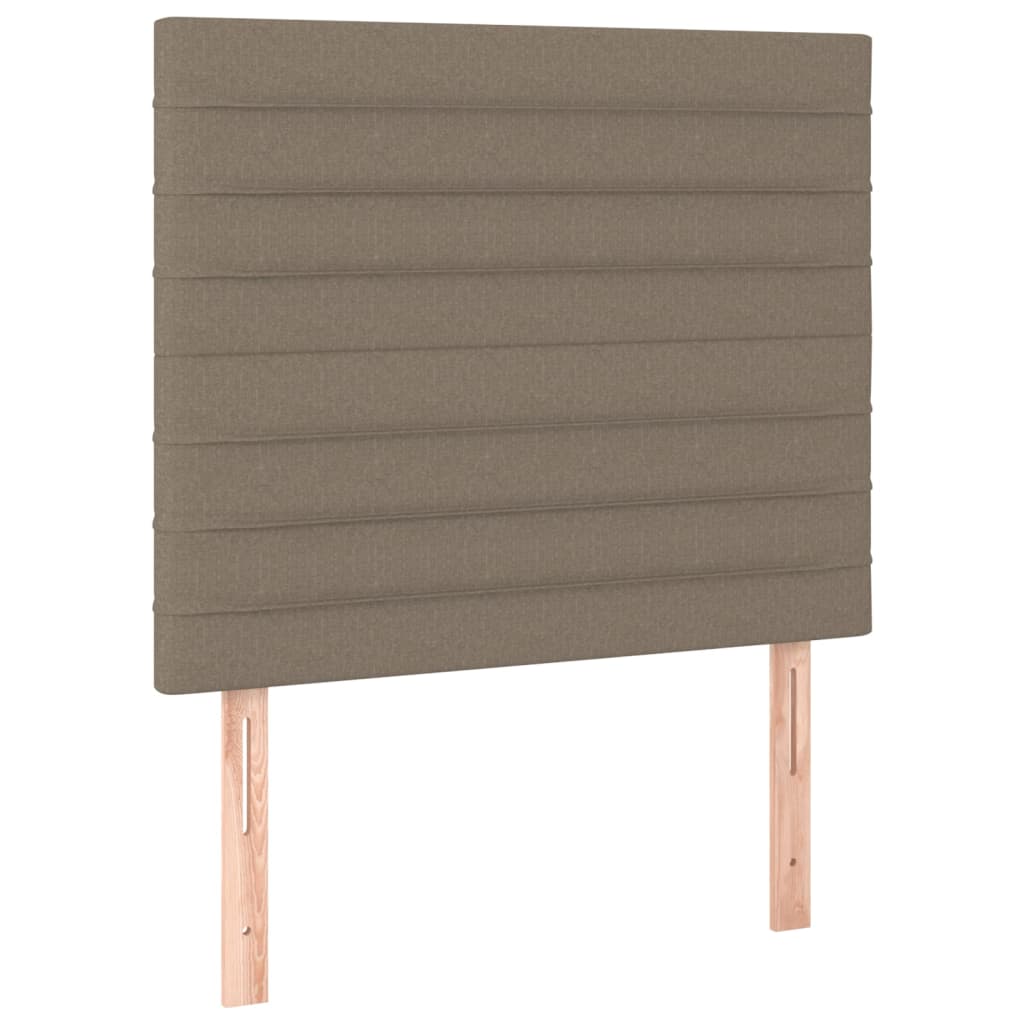 sengegavl taupe 80x5x118/128 cm stof