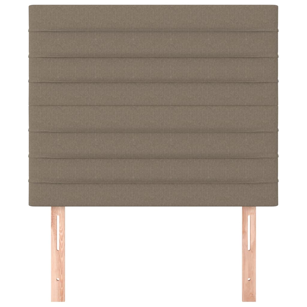 sengegavl taupe 80x5x118/128 cm stof