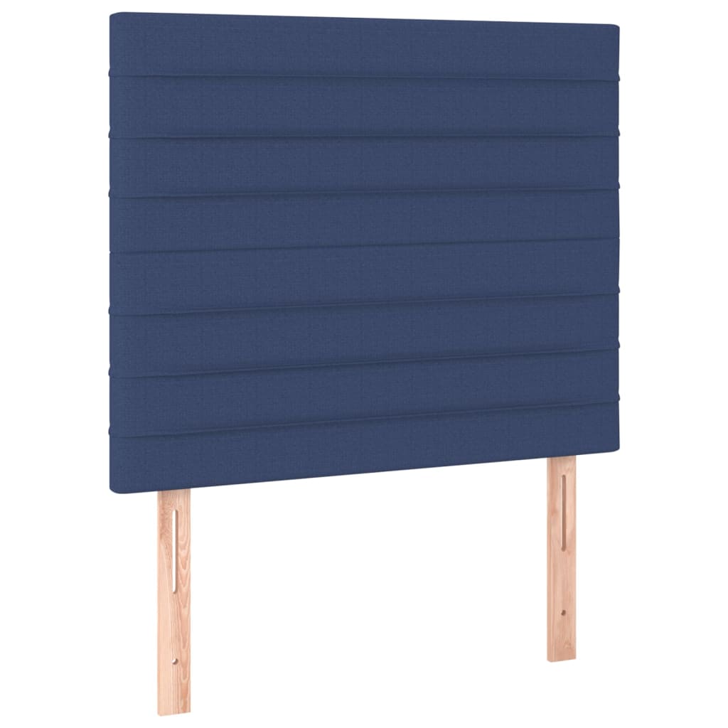 sengegavl blå 80x5x118/128 cm stof