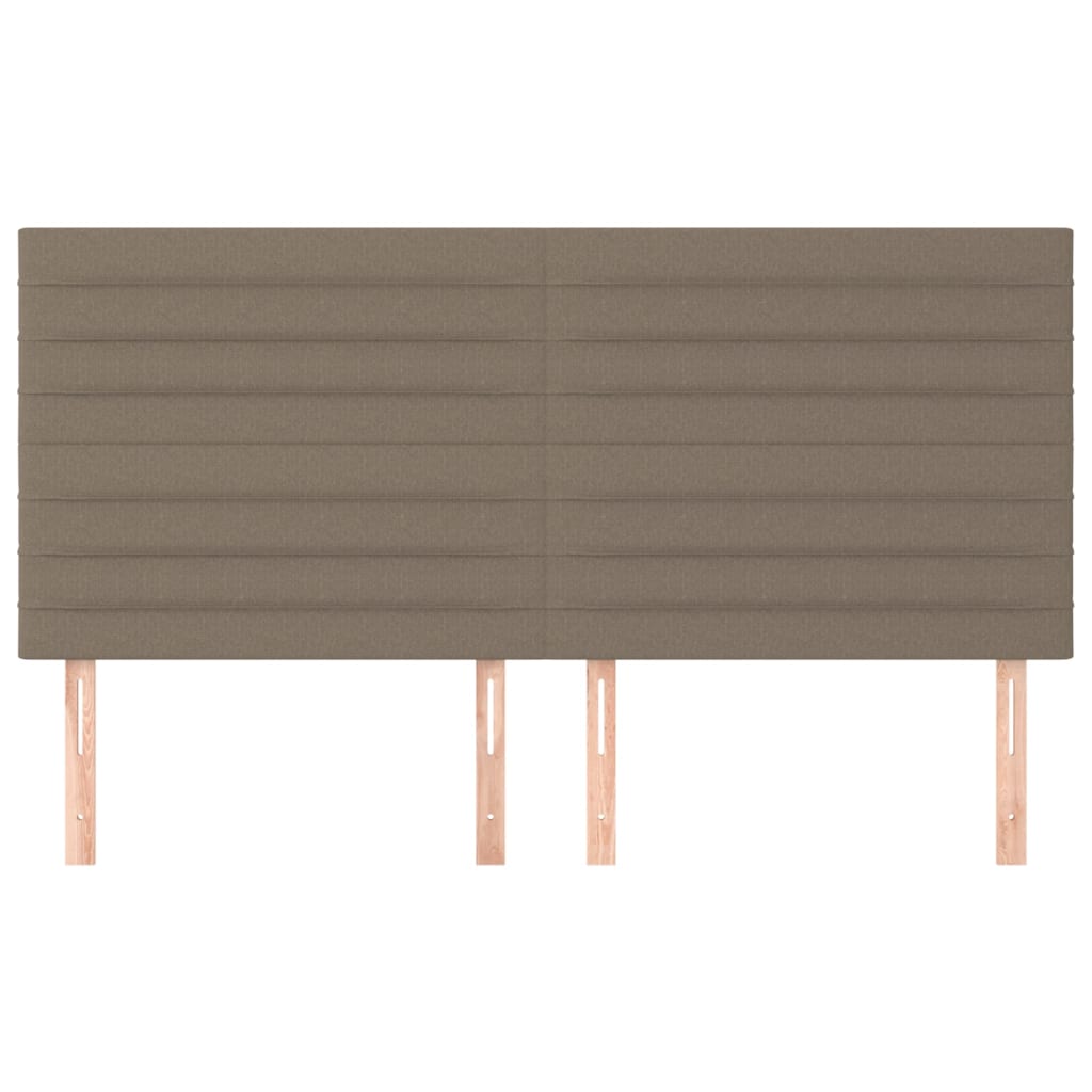 sengegavl taupe 160x5x118/128 cm stof