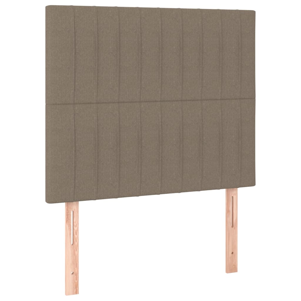 sengegavl Taupe 90x5x118/128 cm Stof