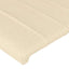 sengegavl cremefarvet 90x5x118/128 cm stof