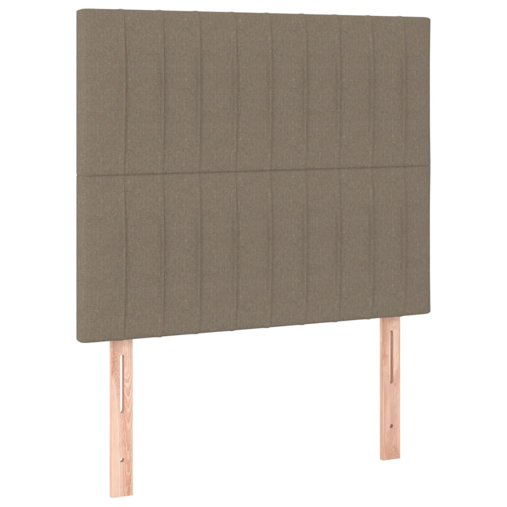 sengegavl taupe 100x5x118/128 cm stof