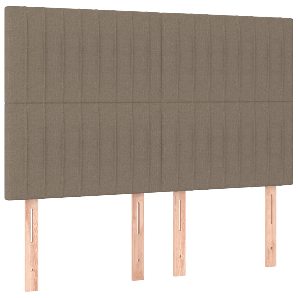 sengegavl taupe 144x5x118/128 cm stof