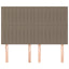 sengegavl taupe 144x5x118/128 cm stof