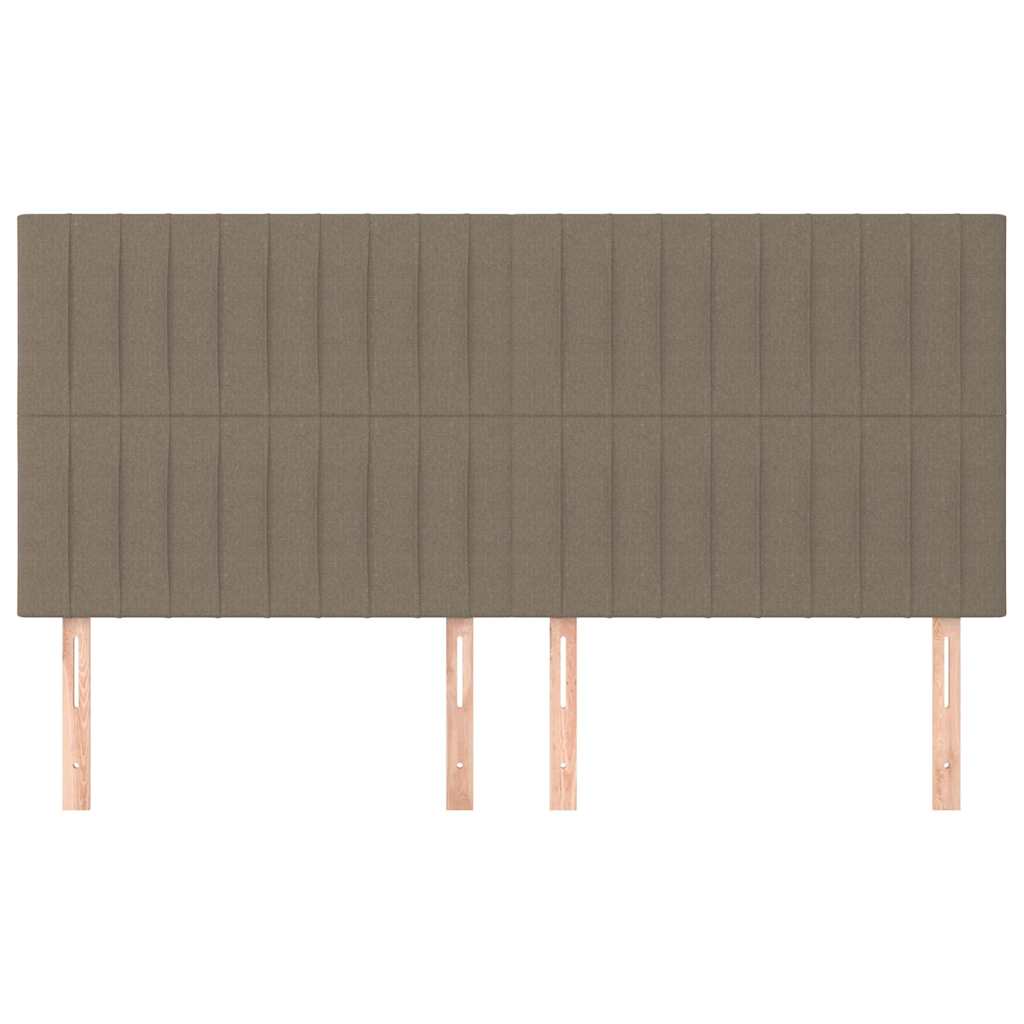sengegavl taupe 180x5x118/128 cm stof