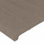 sengegavl taupe 180x5x118/128 cm stof