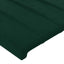 sengegavl mørkegrøn 200x5x118/128 cm fløjl