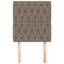 sengegavl taupe 80x7x118/128 cm stof