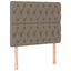 sengegavl Taupe 90x7x118/128 cm Stof