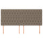 sengegavl taupe 180x7x118/128 cm stof