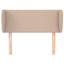 sengegavl med kanter 103x23x78/88 cm kunstlæder cappuccino