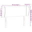 sengegavl med kanter 93x23x78/88 cm stof sort