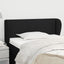 sengegavl med kanter 103x23x78/88 cm stof sort